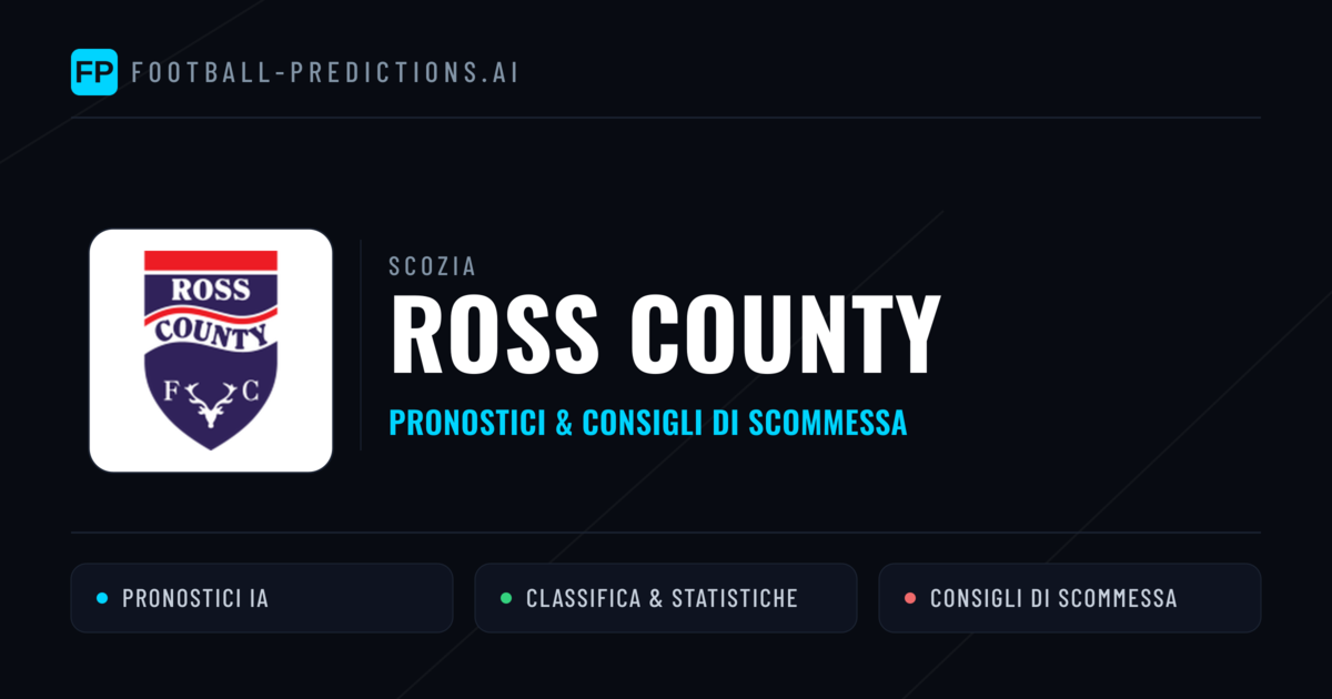 Pronostici e Statistiche Ross County