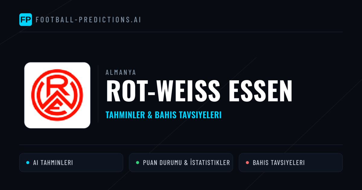Rot-Weiß Essen Tahminleri & İstatistikler