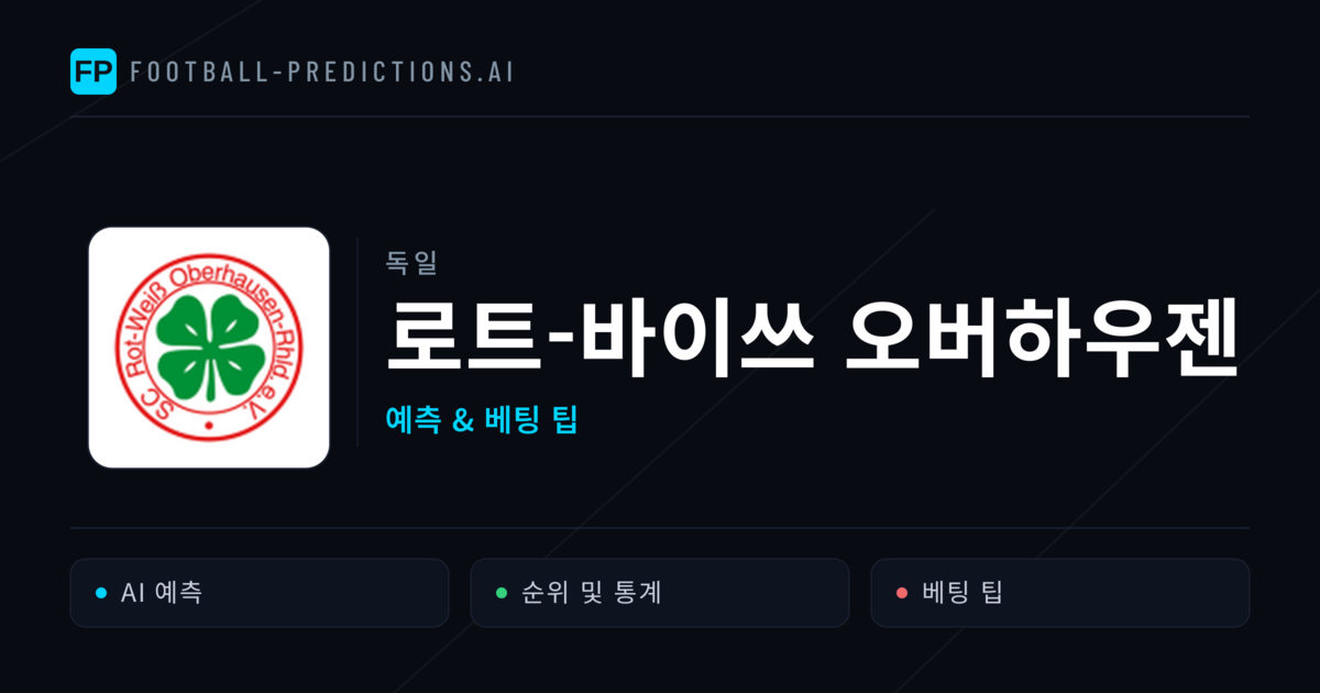 로트-바이쓰 오버하우젠 축구 예측 & 통계