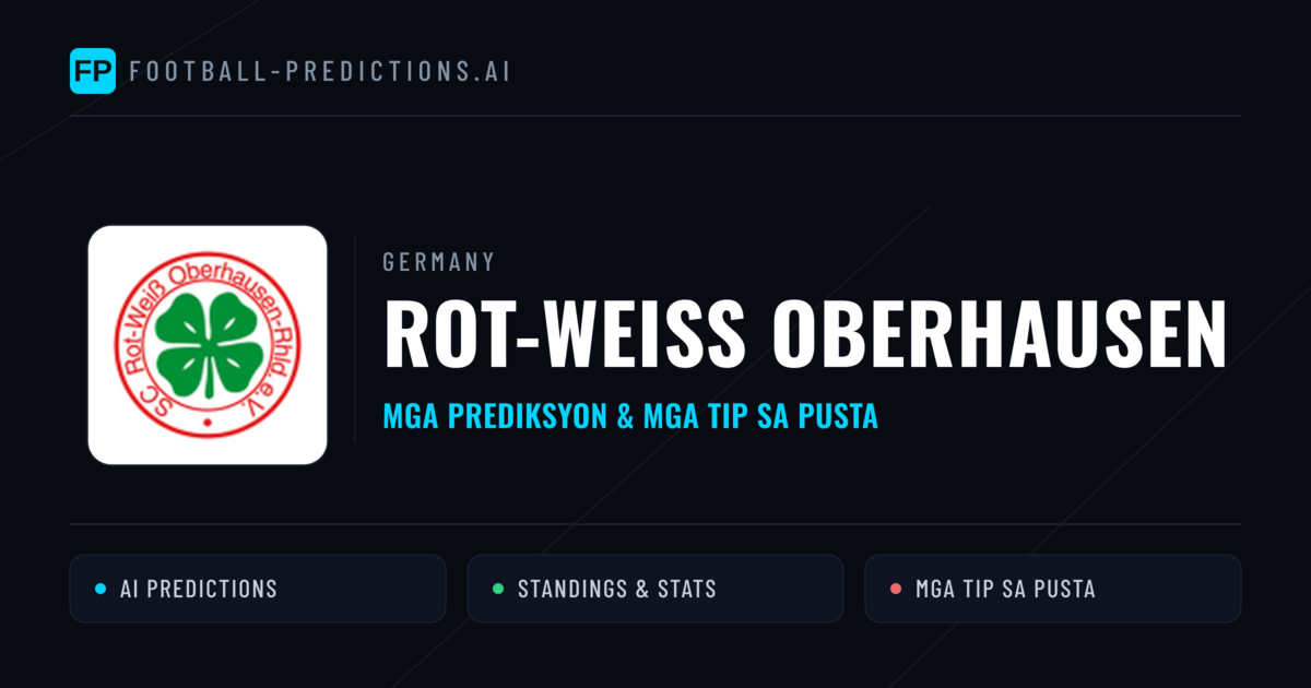 Rot-weiss Oberhausen Predictions & Stats