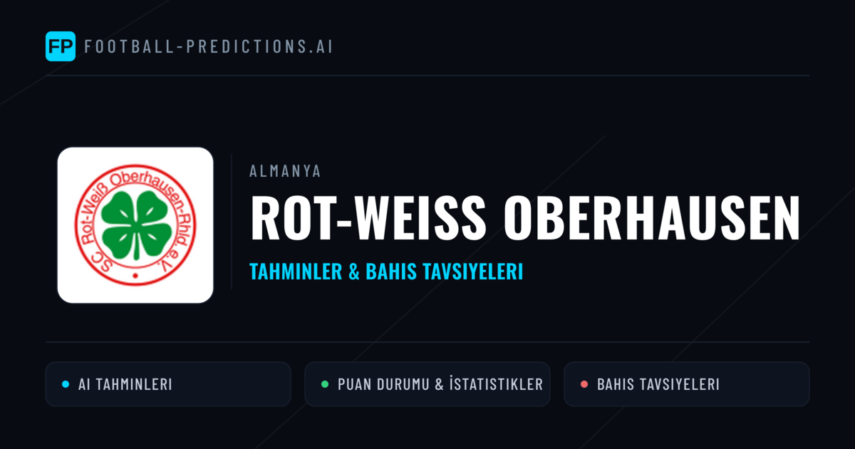 Rot-Weiss Oberhausen Tahminleri & İstatistikler