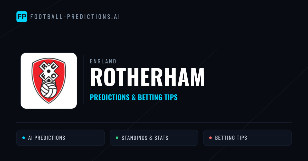 Rotherham Predictions & Stats