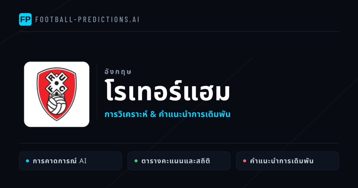 โรเทอร์แฮม การวิเคราะห์และสถิติ