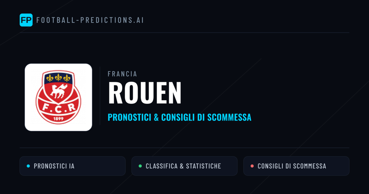 Pronostici e Statistiche Rouen