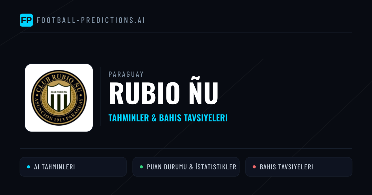 Rubio Ñu Tahminleri & İstatistikler