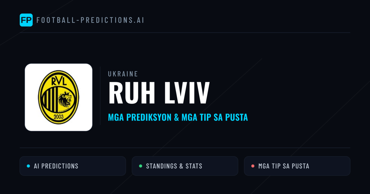 Ruh Lviv Predictions & Stats