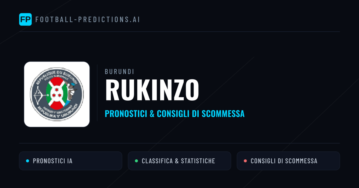 Pronostici e Statistiche Rukinzo