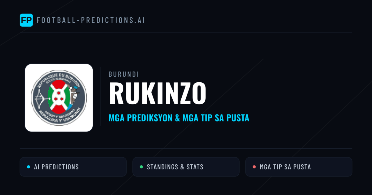 Rukinzo Predictions & Stats