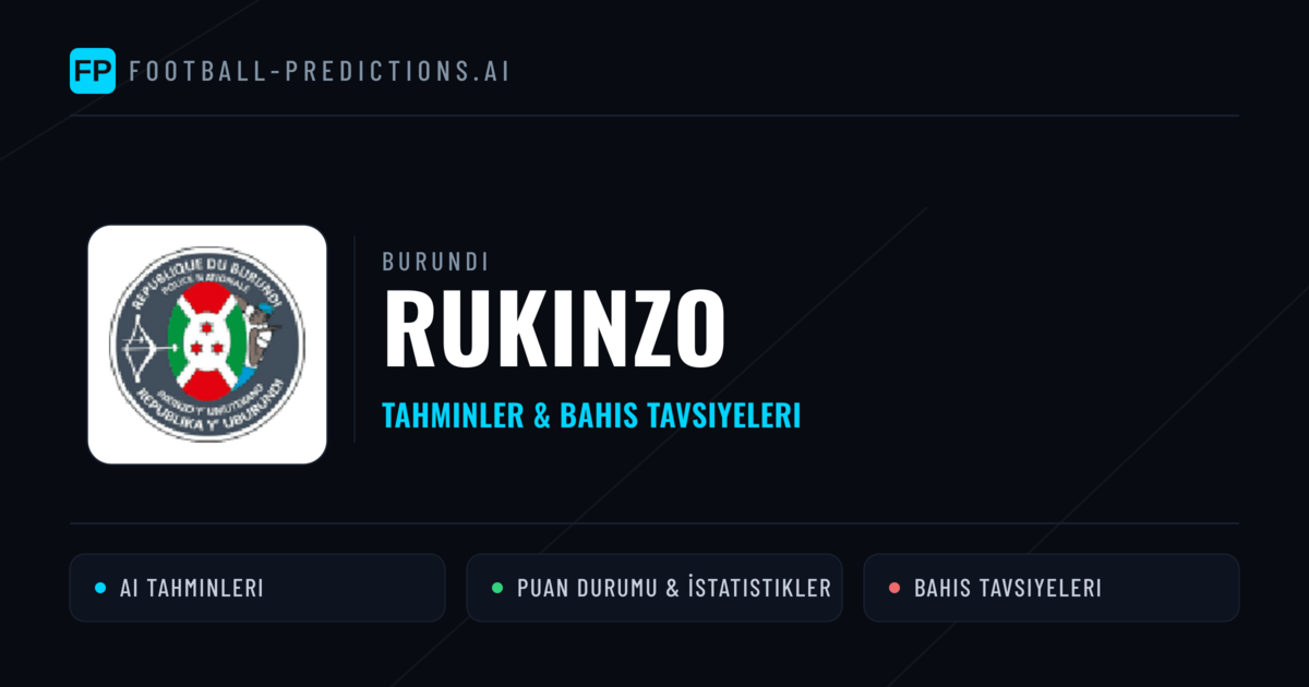 Rukinzo Tahminleri & İstatistikler