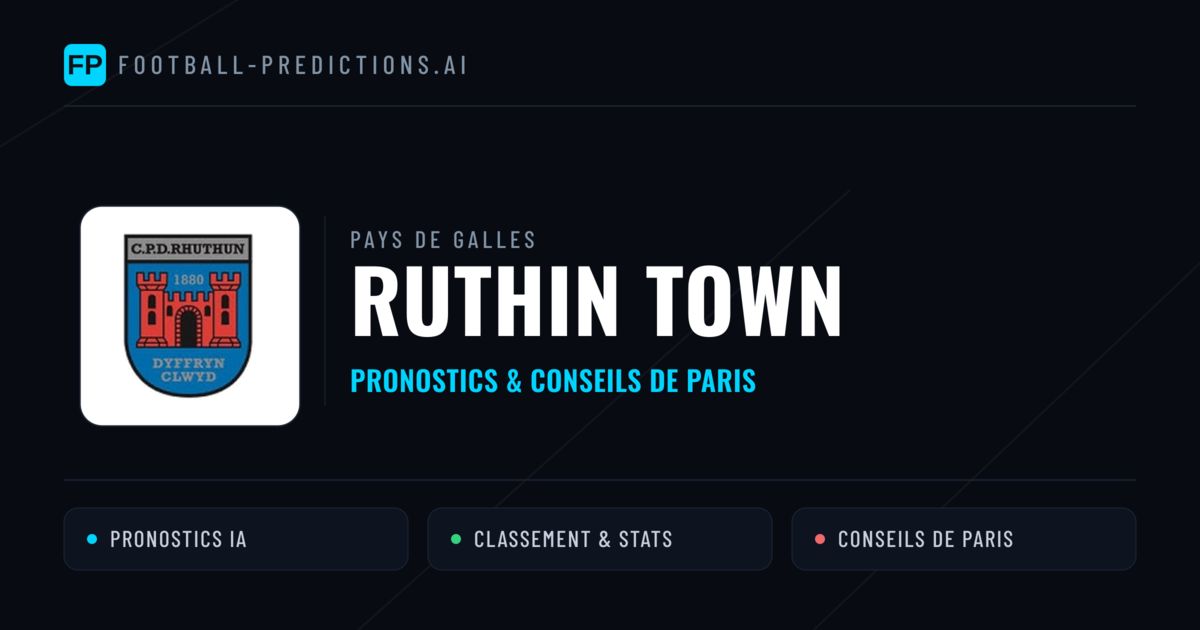 Ruthin Town Pronostics & Statistiques