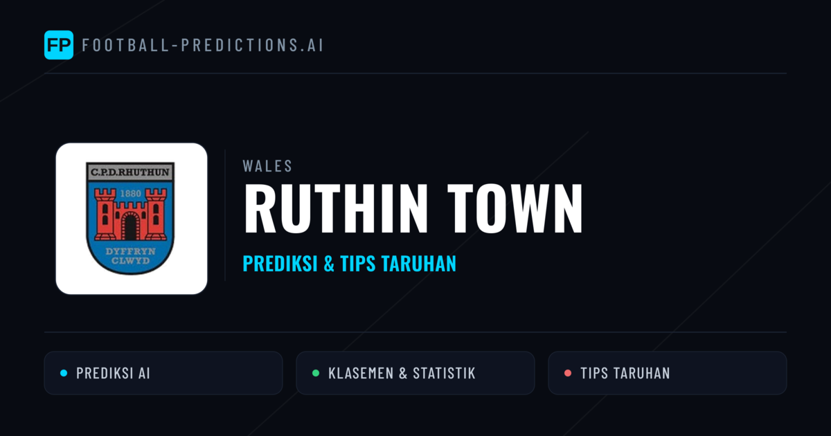 Ruthin Town Prediksi & Statistik Piala Dunia