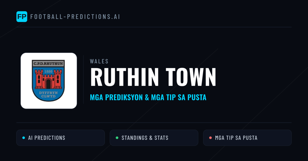 Ruthin Town Predictions & Stats