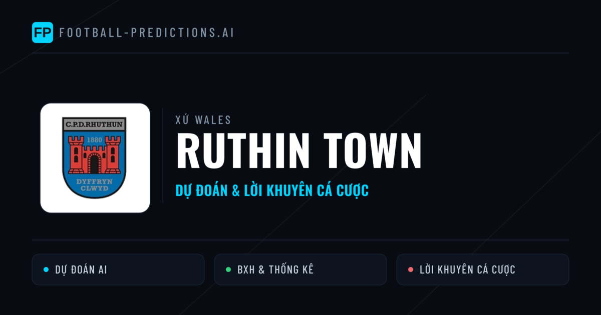 Ruthin Town Dự đoán & Thống kê