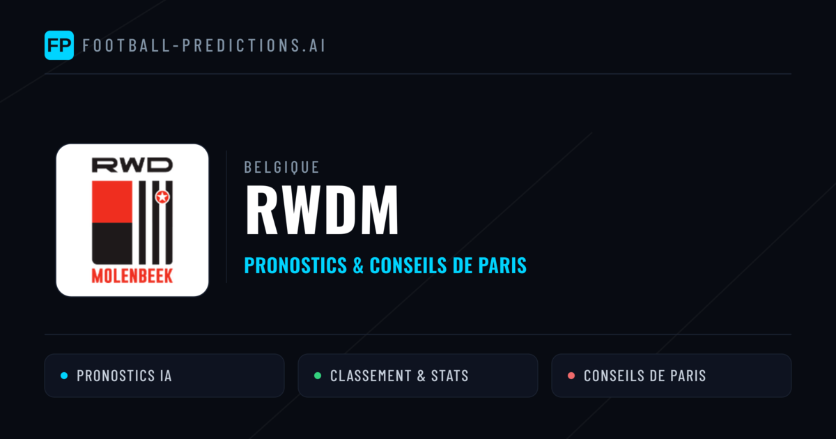 RWDM Pronostics & Statistiques