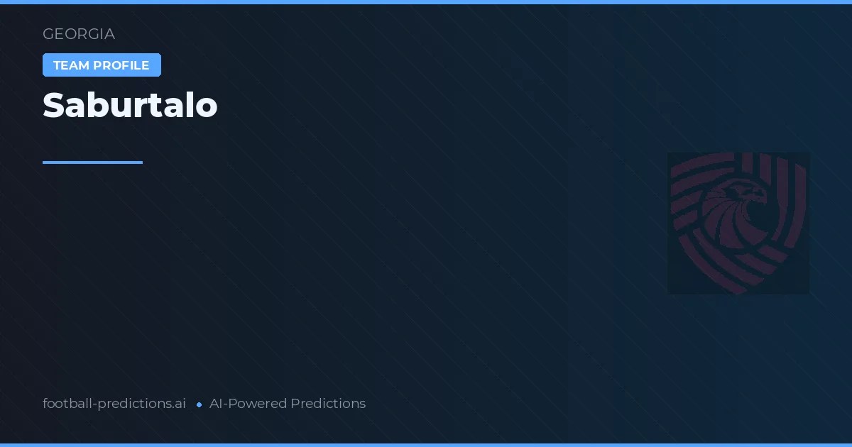 Saburtalo Predictions & Stats