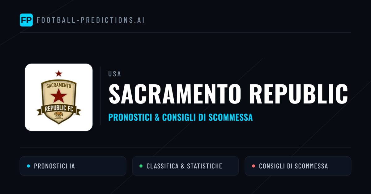 Pronostici e Statistiche Sacramento Republic