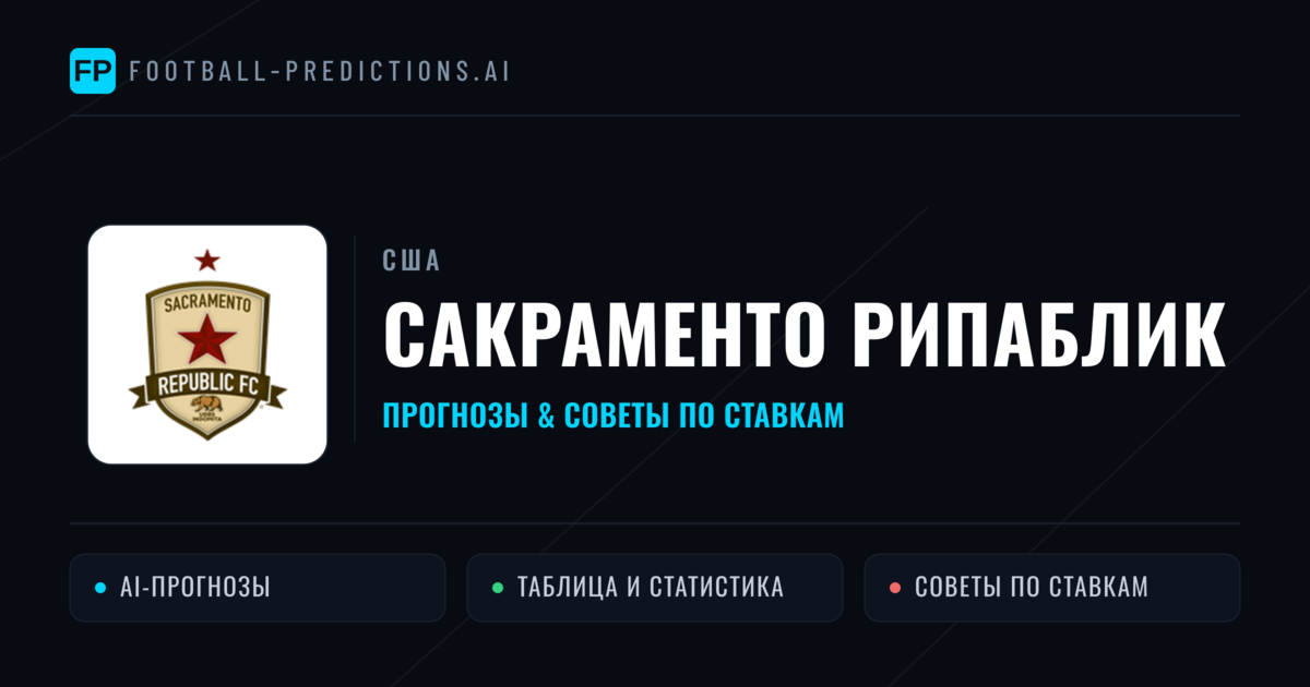 Сакраменто Рипаблик прогнозы и статистика