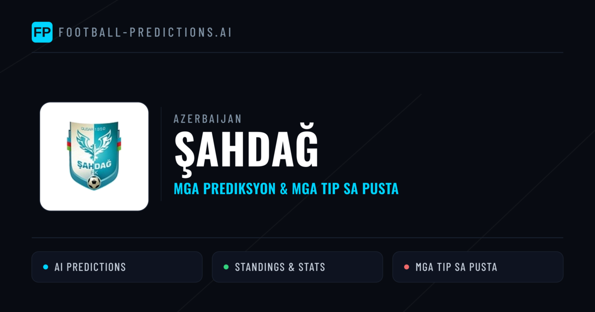 Şahdağ Predictions & Stats