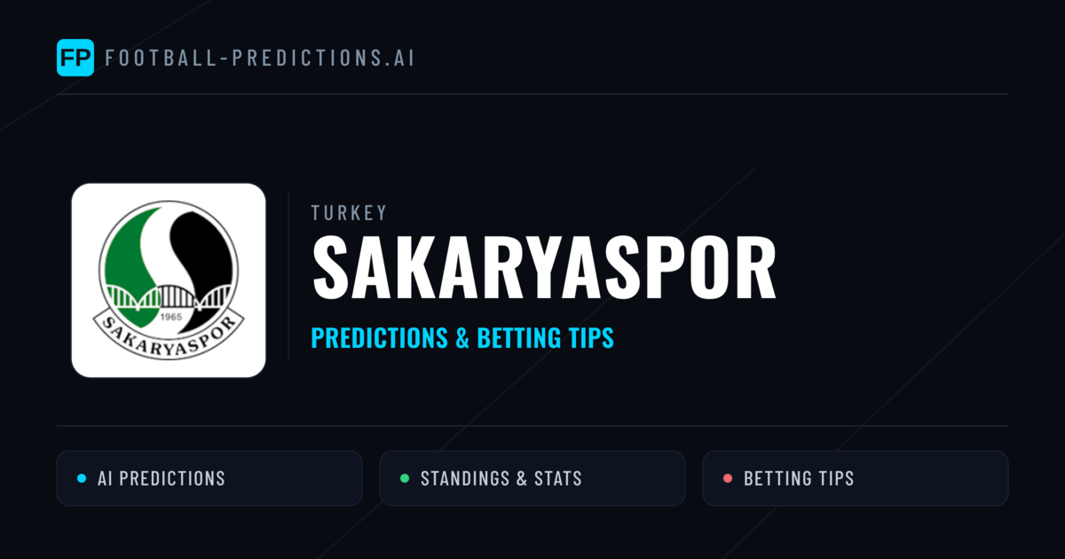 Sakaryaspor Predictions & Stats