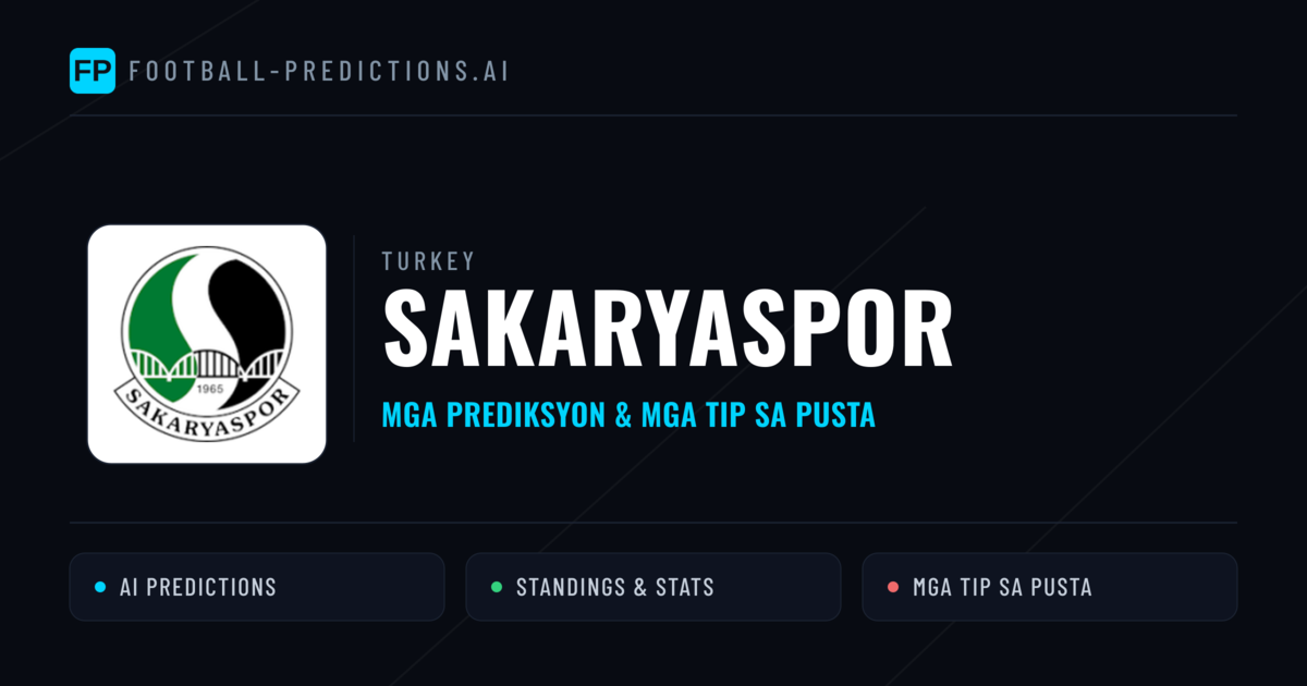Sakaryaspor Predictions & Stats