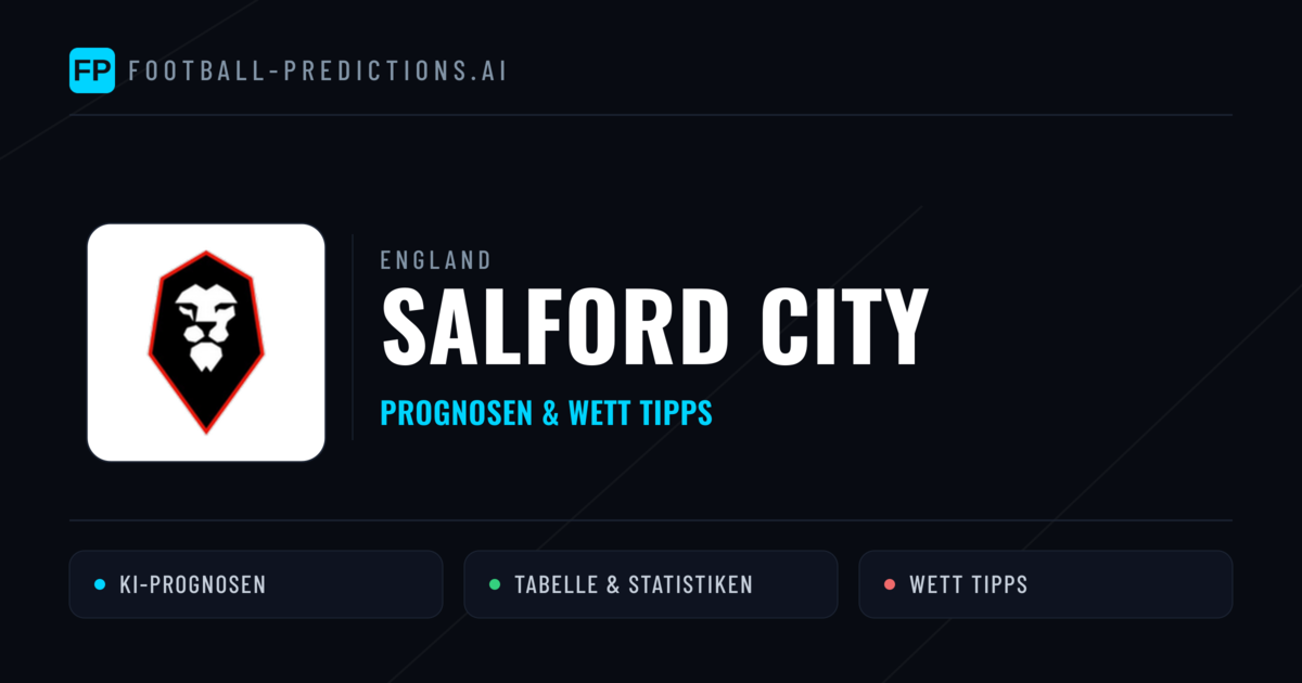 Salford City Prognosen & Statistiken