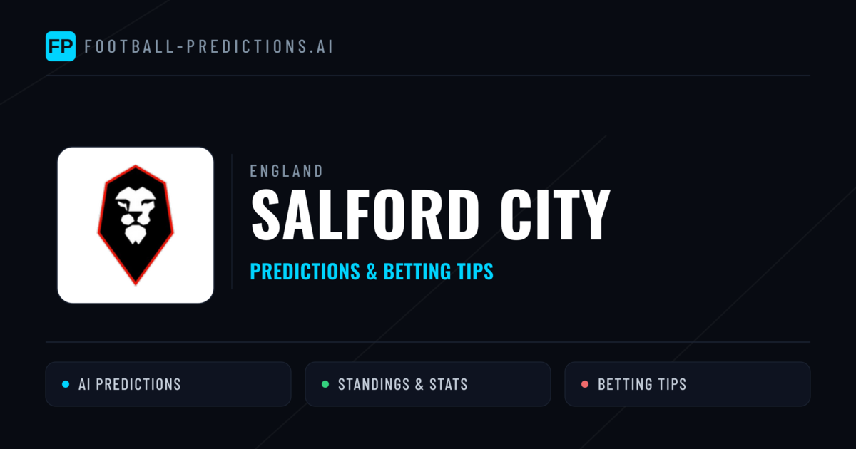 Salford City Predictions & Stats