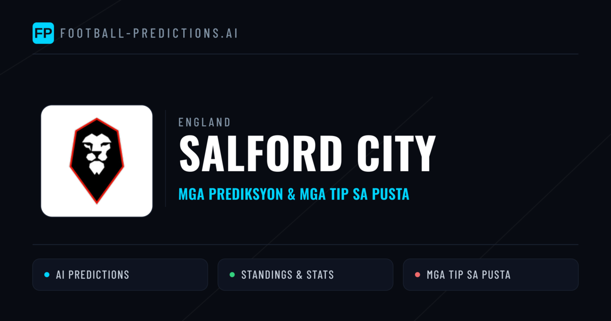 Salford City Predictions & Stats