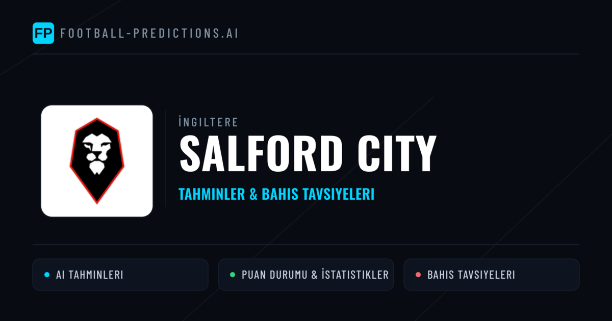 Salford City Tahminleri & İstatistikler