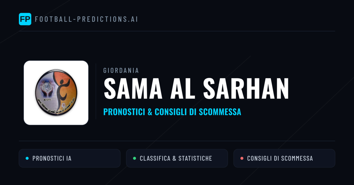 Pronostici e Statistiche Sama Al Sarhan