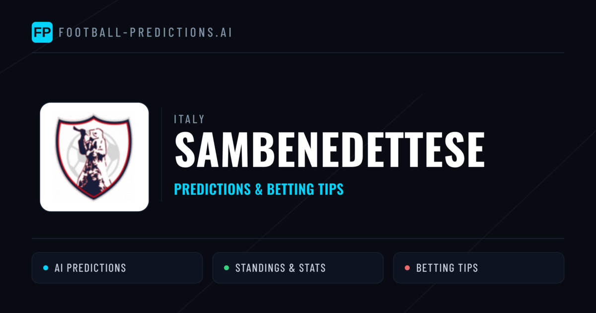 Sambenedettese Predictions & Stats