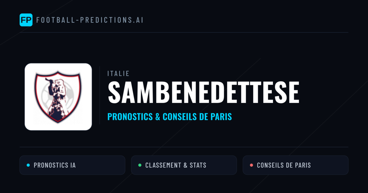 Sambenedettese Pronostics & Statistiques