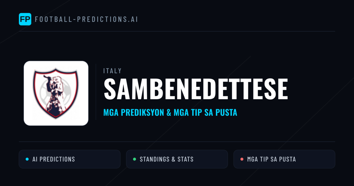 Sambenedettese Predictions & Stats