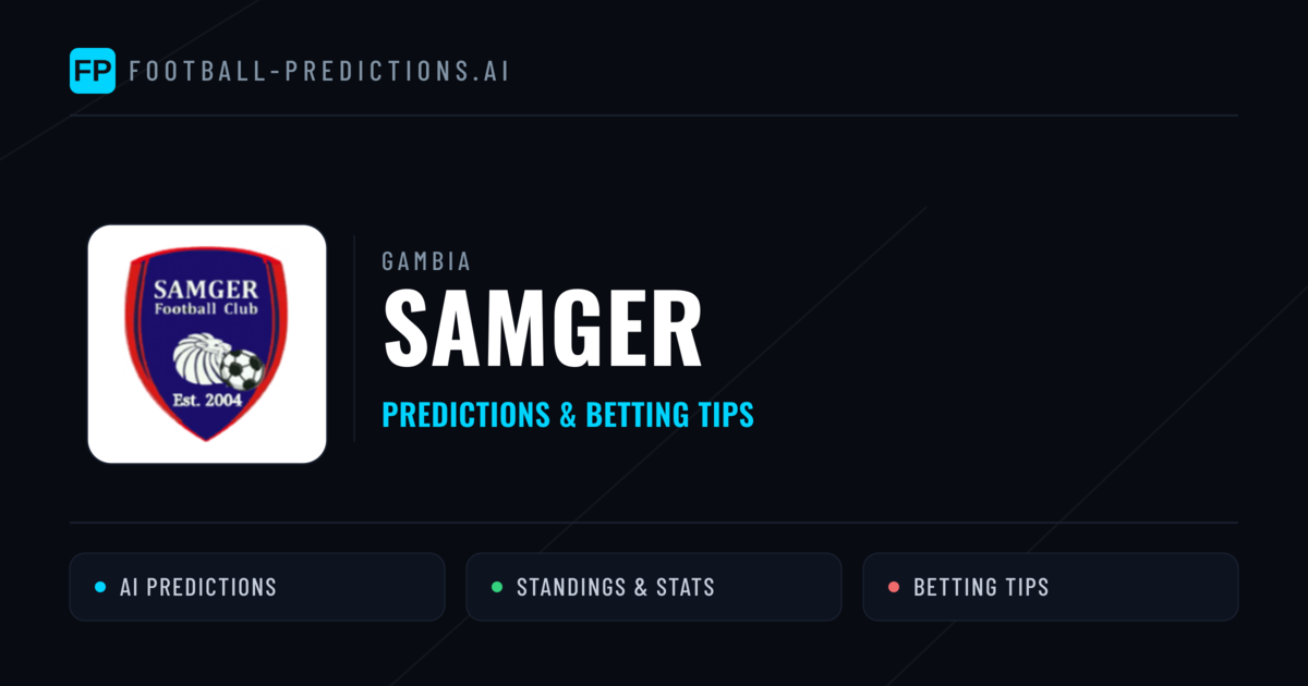 Samger Predictions & Stats