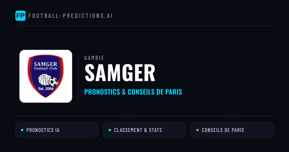 Samger Pronostics & Statistiques