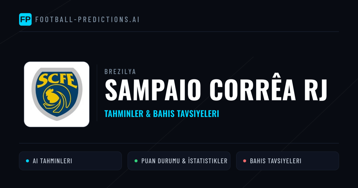 Sampaio Corrêa RJ Tahminleri & İstatistikler