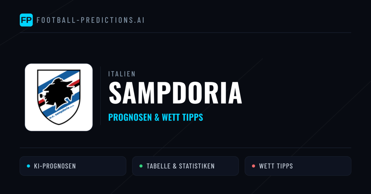 Sampdoria Prognosen & Statistiken
