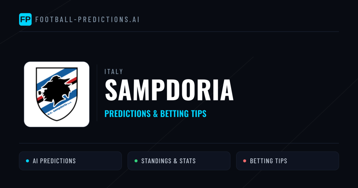 Sampdoria Predictions & Stats