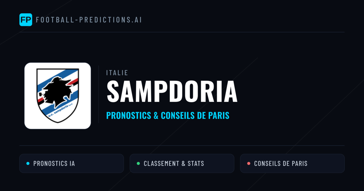 Sampdoria Pronostics & Statistiques