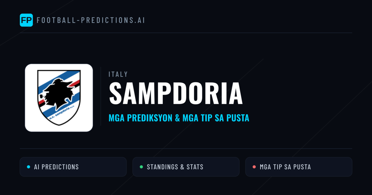 Sampdoria Predictions & Stats