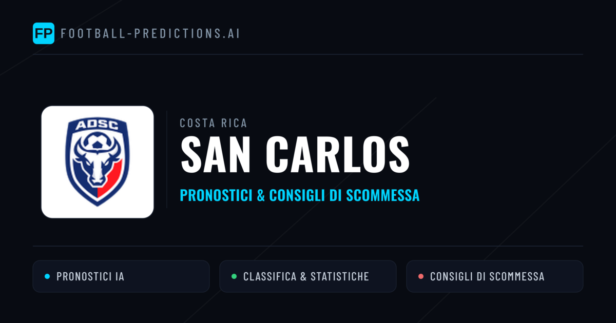 Pronostici e Statistiche San Carlos