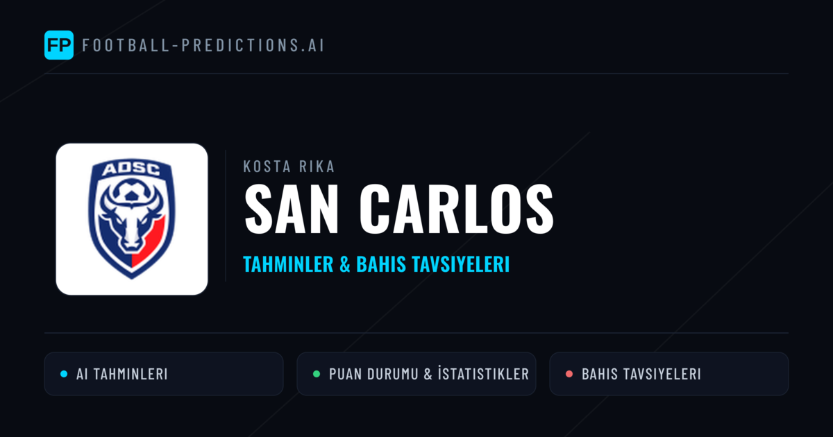 San Carlos Tahminleri & İstatistikler