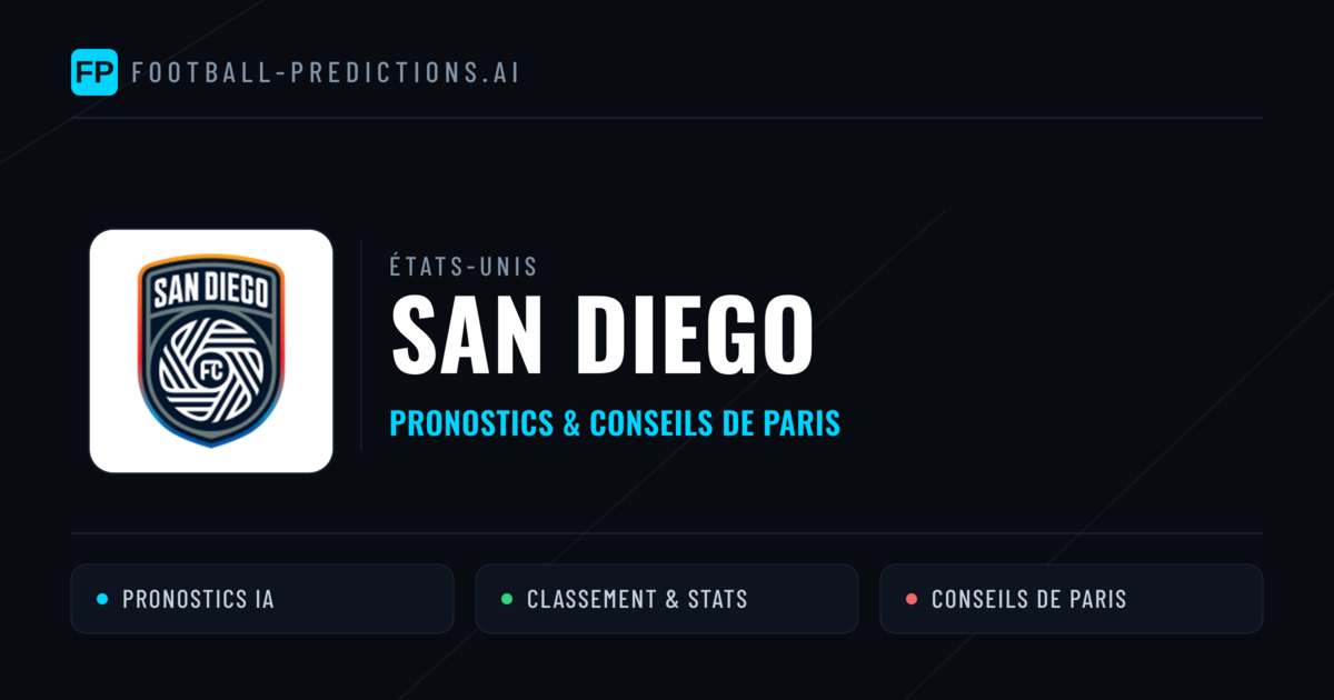 San Diego Pronostics & Statistiques