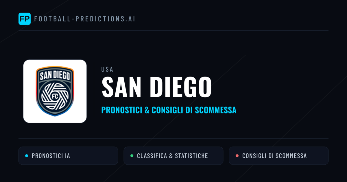 Pronostici e Statistiche San Diego