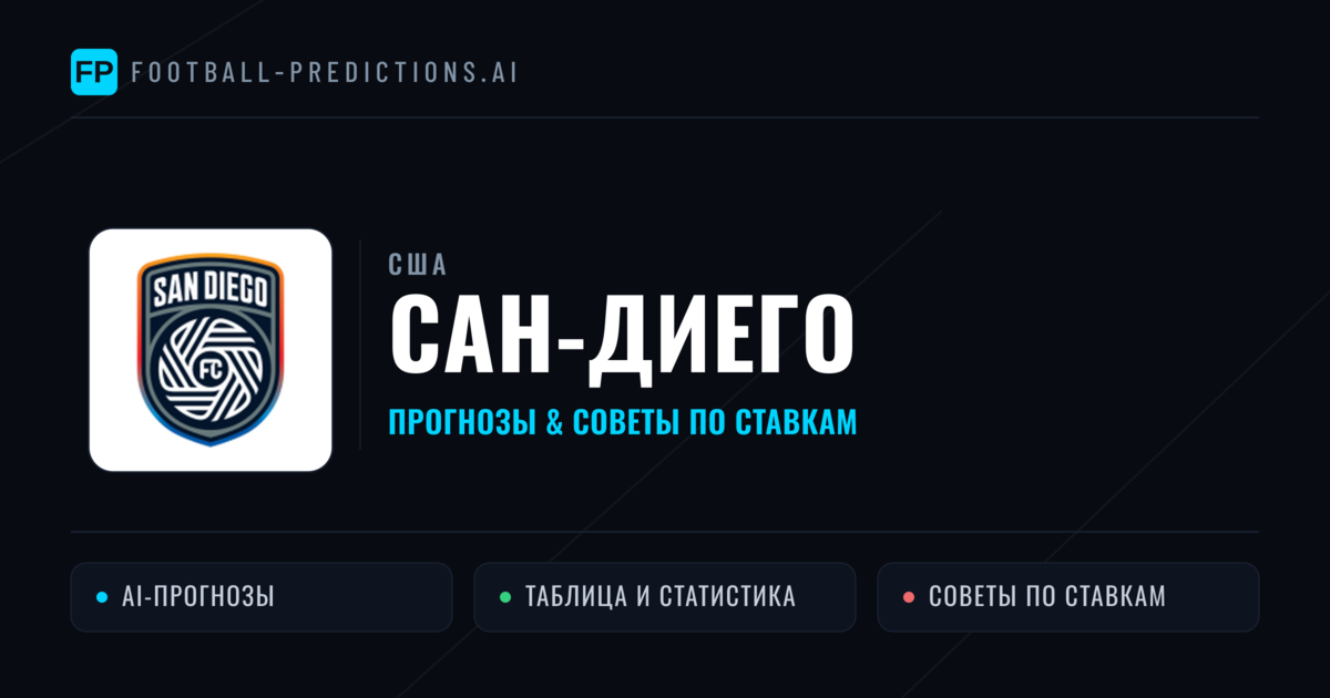 Сан-Диего прогнозы и статистика