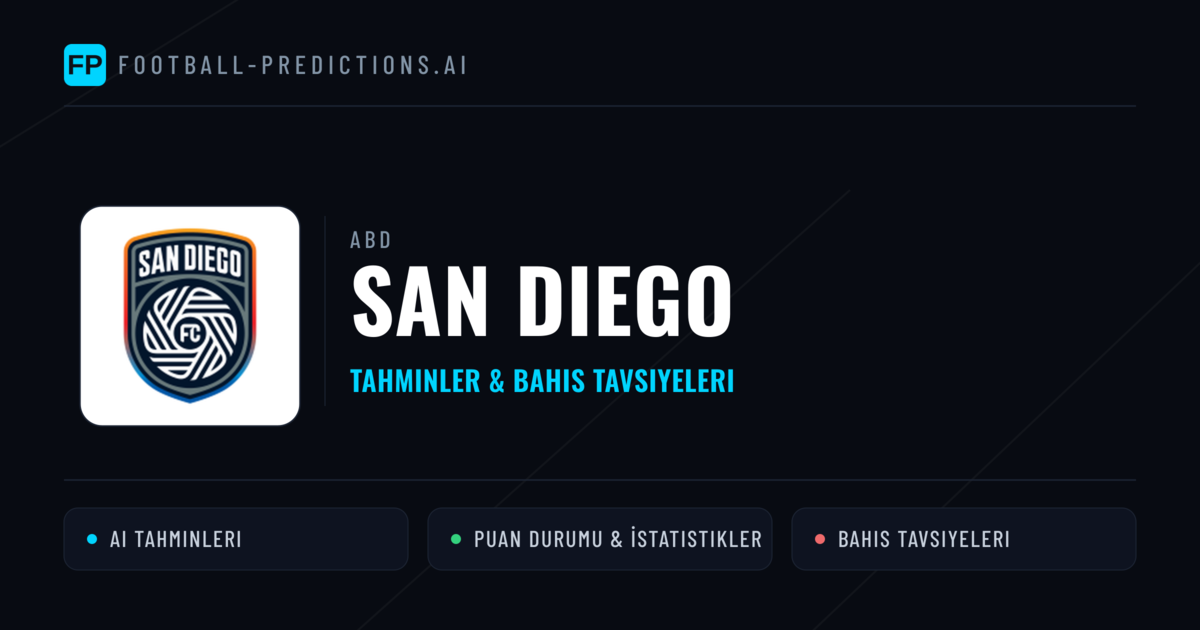 San Diego Tahminleri & İstatistikler
