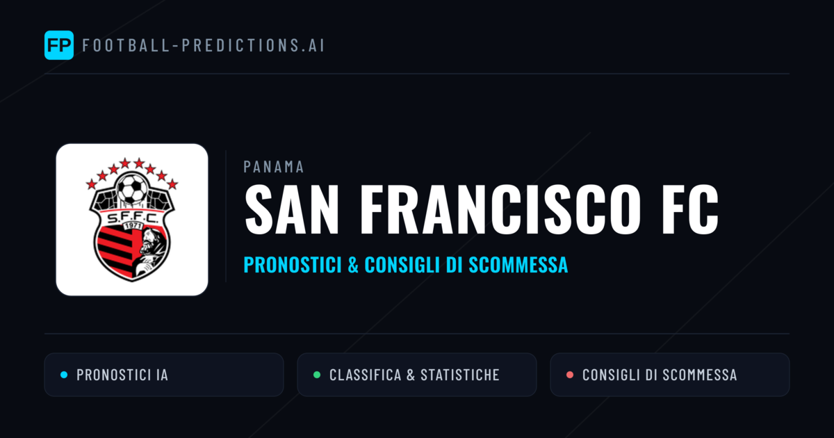 Pronostici e Statistiche San Francisco FC