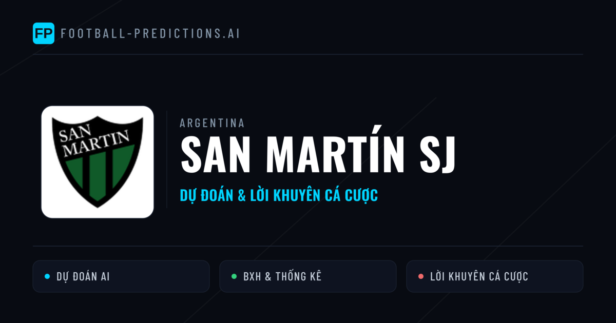 San Martín SJ Dự đoán & Thống kê