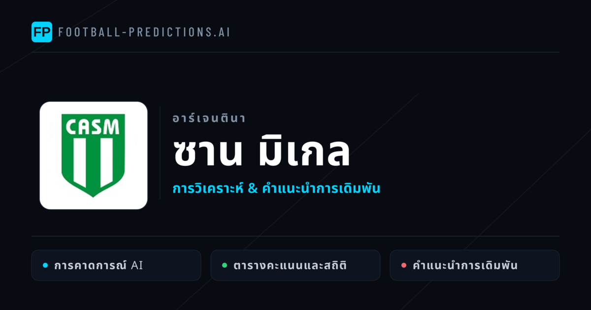 ซาน มิเกล การวิเคราะห์และสถิติ