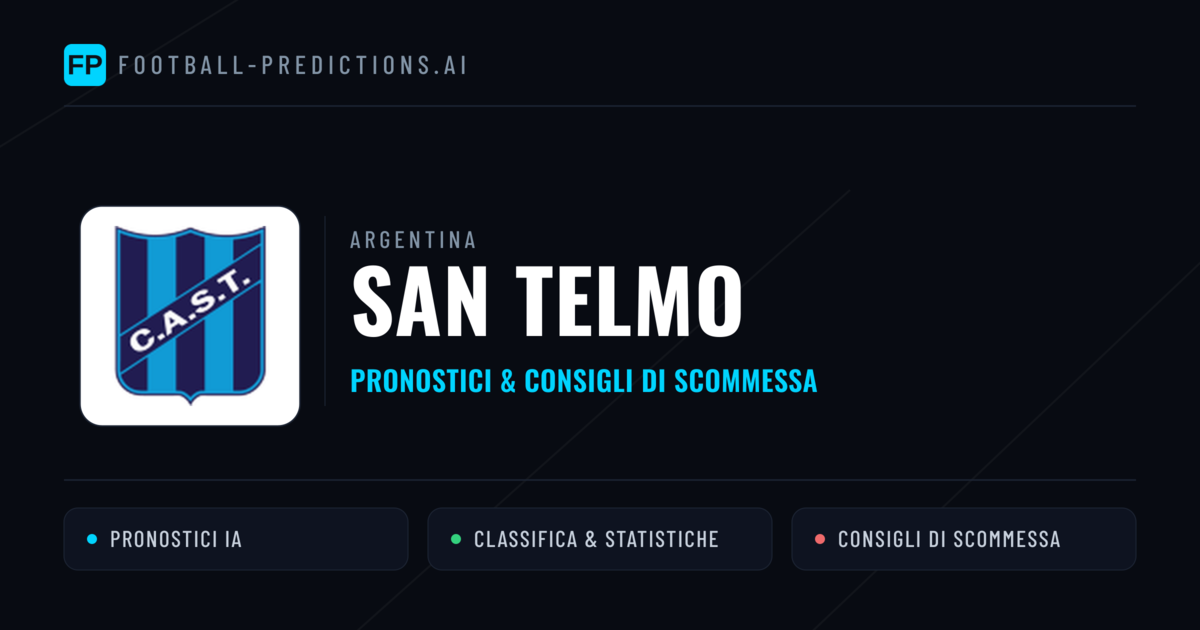 Pronostici e Statistiche San Telmo