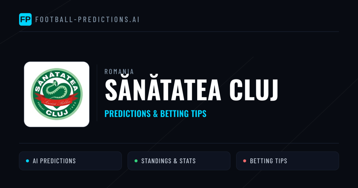 Sănătatea Cluj Predictions & Stats